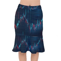 Flag Patterns On Forex Charts Short Mermaid Skirt by uniart180623