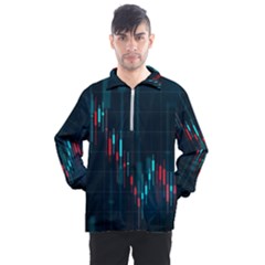 Flag Patterns On Forex Charts Men s Half Zip Pullover