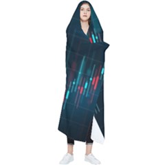 Flag Patterns On Forex Charts Wearable Blanket by uniart180623