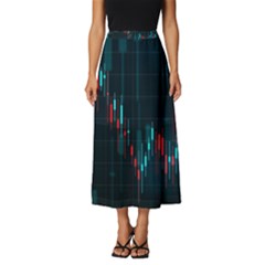 Flag Patterns On Forex Charts Classic Midi Chiffon Skirt by uniart180623