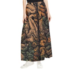 Always On My Mind Tobe Map Places Travel Vintage Maxi Chiffon Skirt by uniart180623