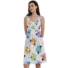 Owl Bird Classic Skater Dress