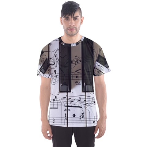 Music Piano Instrument Sheet Men s Sport Mesh Tee by uniart180623