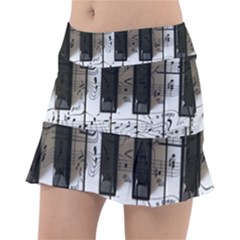 Music Piano Instrument Sheet Classic Tennis Skirt by uniart180623