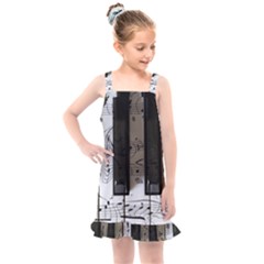 Music Piano Instrument Sheet Kids  Overall Dress by uniart180623