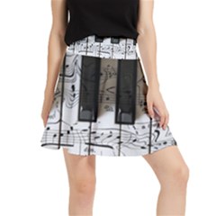 Music Piano Instrument Sheet Waistband Skirt by uniart180623