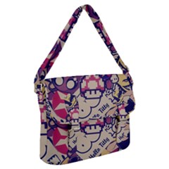 Retro Cartoon Titty Parody Buckle Messenger Bag by uniart180623