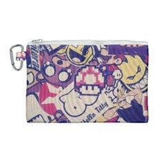 Retro Cartoon Titty Parody Canvas Cosmetic Bag (large) by uniart180623