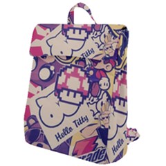 Retro Cartoon Titty Parody Flap Top Backpack by uniart180623