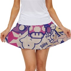 Retro Cartoon Titty Parody Women s Skort by uniart180623