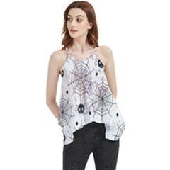 Creepy Spider Flowy Camisole Tank Top by uniart180623