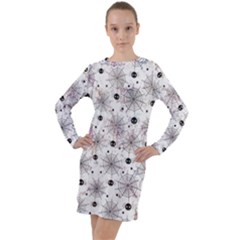 Creepy Spider Long Sleeve Hoodie Dress