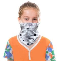 Creepy Spider Face Covering Bandana (kids) by uniart180623