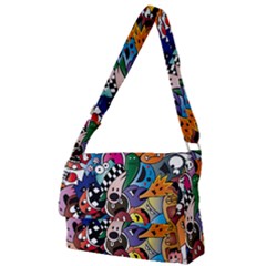 Cartoon Explosion Cartoon Characters Funny Full Print Messenger Bag (l) by uniart180623