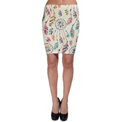 Dreamcatcher Abstract Pattern Bodycon Skirt by uniart180623