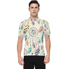 Dreamcatcher Abstract Pattern Men s Short Sleeve Rash Guard by uniart180623