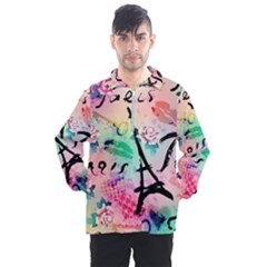 From Paris Abstract Art Pattern Men s Half Zip Pullover by uniart180623