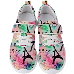 From Paris Abstract Art Pattern Men s Velcro Strap Shoes by uniart180623