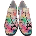 From Paris Abstract Art Pattern Women Slip On Heel Loafers View1