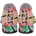 From Paris Abstract Art Pattern Women Slip On Heel Loafers View4