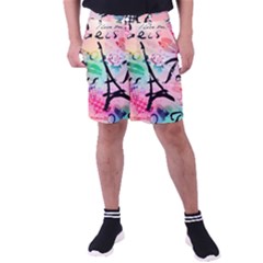 From Paris Abstract Art Pattern Men s Pocket Shorts by uniart180623