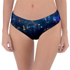 Cityscape Digital Art Reversible Classic Bikini Bottoms by uniart180623