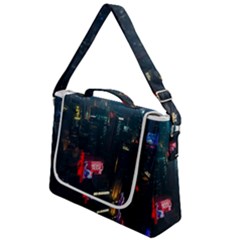 Cityscape Digital Art Box Up Messenger Bag by uniart180623