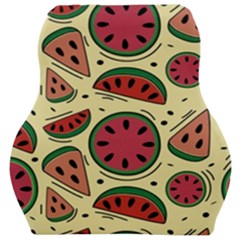 Watermelon Pattern Slices Fruit Car Seat Velour Cushion  by uniart180623