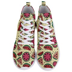 Watermelon Pattern Slices Fruit Men s Lightweight High Top Sneakers by uniart180623