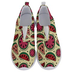 Watermelon Pattern Slices Fruit No Lace Lightweight Shoes by uniart180623