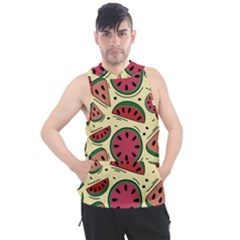 Watermelon Pattern Slices Fruit Men s Sleeveless Hoodie by uniart180623