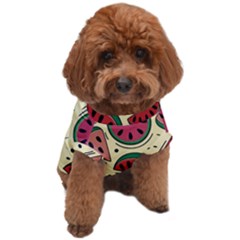 Watermelon Pattern Slices Fruit Dog T-shirt by uniart180623