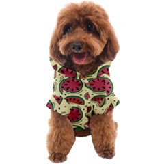 Watermelon Pattern Slices Fruit Dog Coat by uniart180623