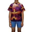 Phoenix Bird Kids  Short Sleeve Swimwear View1