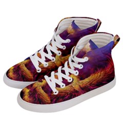 Phoenix Bird Men s Hi-top Skate Sneakers by uniart180623