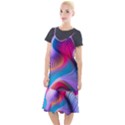 Colorful 3d Waves Creative Wave Waves Wavy Background Texture Camis Fishtail Dress View1