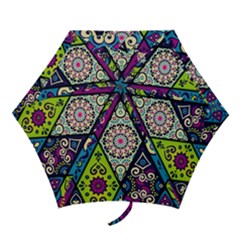 Ethnic Pattern Abstract Mini Folding Umbrellas by uniart180623