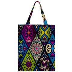 Ethnic Pattern Abstract Zipper Classic Tote Bag by uniart180623