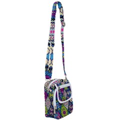 Ethnic Pattern Abstract Shoulder Strap Belt Bag by uniart180623