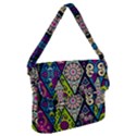 Ethnic Pattern Abstract Buckle Messenger Bag View1