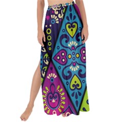 Ethnic Pattern Abstract Maxi Chiffon Tie-up Sarong by uniart180623