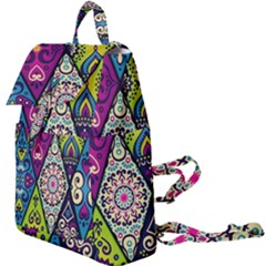 Ethnic Pattern Abstract Buckle Everyday Backpack