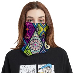 Ethnic Pattern Abstract Face Covering Bandana (two Sides) by uniart180623