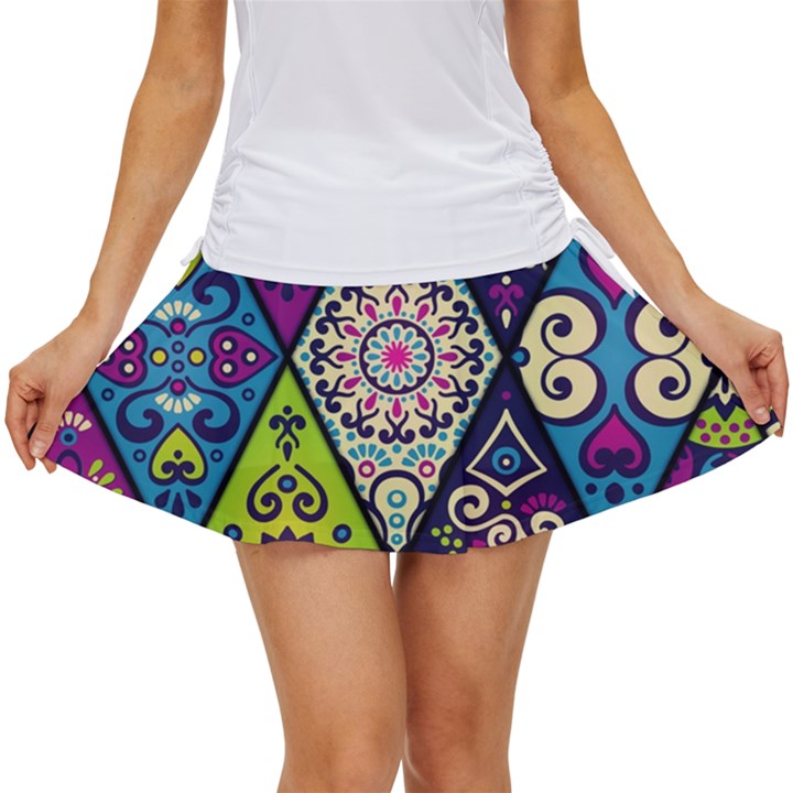 Ethnic Pattern Abstract Women s Skort