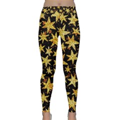 Shiny Glitter Stars Classic Yoga Leggings by uniart180623