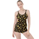 Shiny Glitter Stars Boyleg Tankini Set  View1