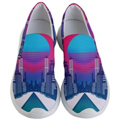 Retro Cityscape Artist Artwork Digital Art Women s Lightweight Slip Ons by uniart180623