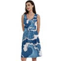 Waves Aesthetics Illustration Japanese Classic Skater Dress View1