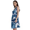 Waves Aesthetics Illustration Japanese Classic Skater Dress View2