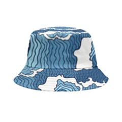 Waves Aesthetics Illustration Japanese Bucket Hat by uniart180623